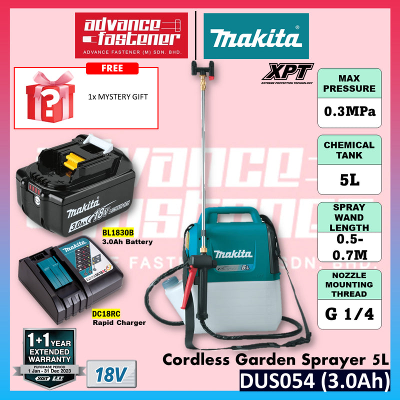 Makita DUS054 / DUS054Z 18V Cordless Garden Sprayer 5L