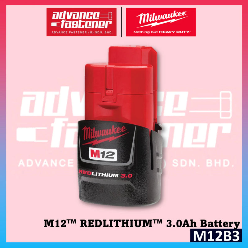 MILWAUKEE M12 Batteries And Chargers For 2.0Ah / 3.0Ah / 4.0Ah / 6.0Ah RED-LITHIUM™-ION Battery