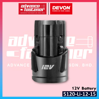 DEVON 5120-Li-12-15 12V 1.5Ah Lithium-Ion Battery & 5307-Li-12F 12V Fast Charger