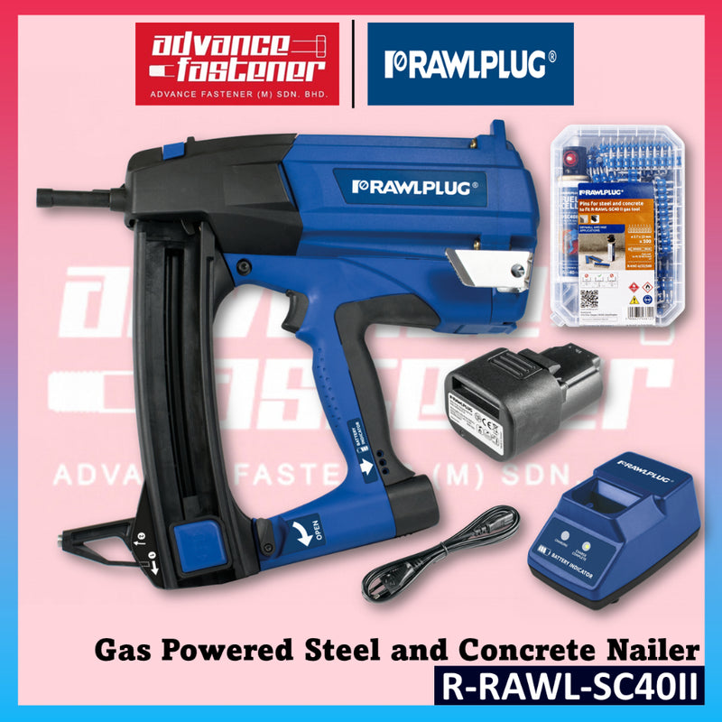 Rawplug SC40 R-RAWL-SC40II Gas Powered Steel and Concrete Nailer