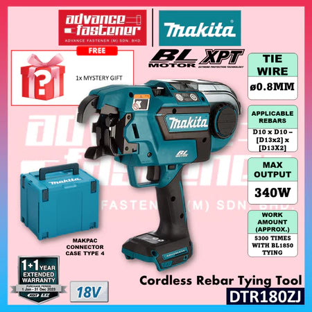 MAKITA DTR180ZJ / DTR180 18V LXT Cordless Rebar Tying Tool