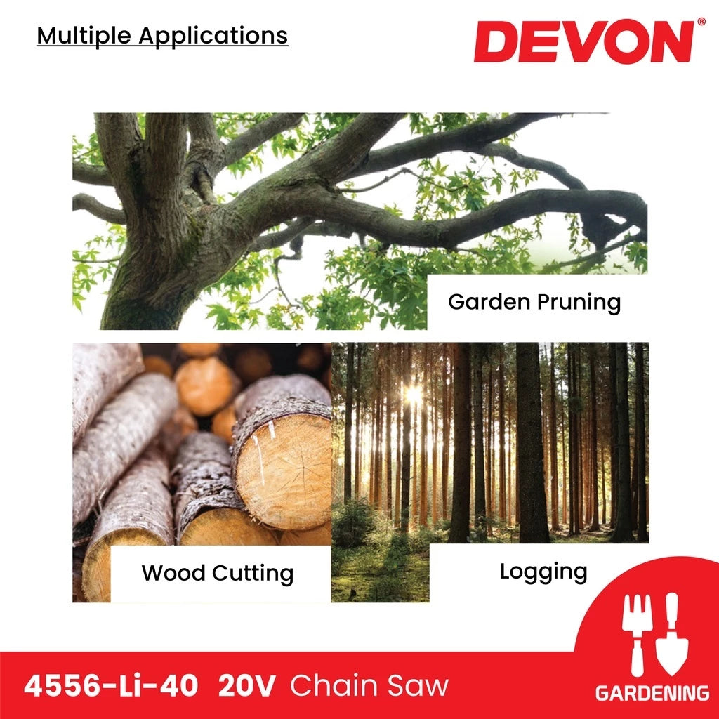 Devon 20V Brushless Chain Saw 400MM (16“) 4556