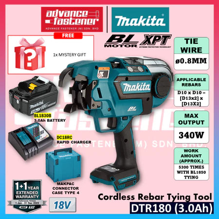 MAKITA DTR180ZJ / DTR180 18V LXT Cordless Rebar Tying Tool