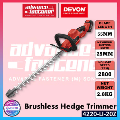 Devon 20V Brushless Hedge Trimmer 4220