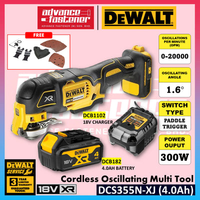DeWalt DCS355N-XJ 18V XR Cordless Oscillating Multi Tool