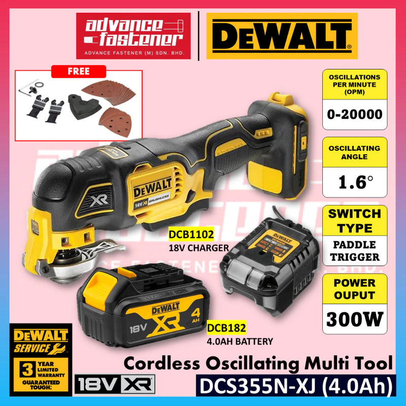 DeWalt DCS355N-XJ 18V XR Cordless Oscillating Multi Tool