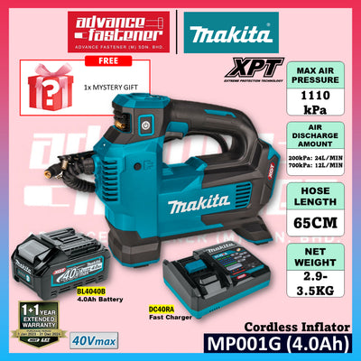 Makita MP001 / MP001GZ 40Vmax Cordless Inflator