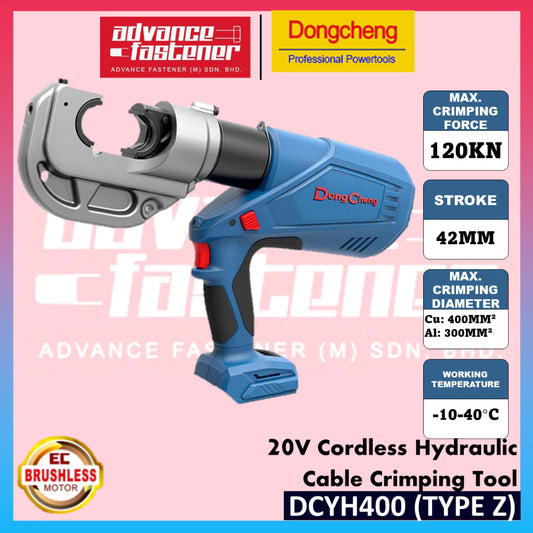 DONG CHENG DCYH400 20V Brushless Cordless Hydraulic Cable Crimping Tool ( TYPE EK / Z )