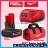 MILWAUKEE M12 Batteries And Chargers For 2.0Ah / 3.0Ah / 4.0Ah / 6.0Ah RED-LITHIUM™-ION Battery