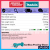 Makita UP100D / UP100DZ 12Vmax Cordless Pruning Shears