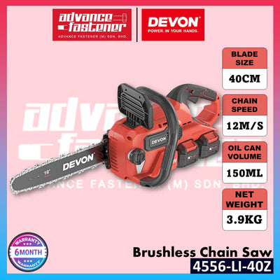 Devon 20V Brushless Chain Saw 400MM (16“) 4556