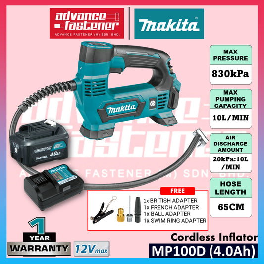 MAKITA MP100DZ / MP100D 12Vmax Cordless Inflator