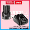 DEVON 5120-Li-12-15 12V 1.5Ah Lithium-Ion Battery & 5307-Li-12F 12V Fast Charger