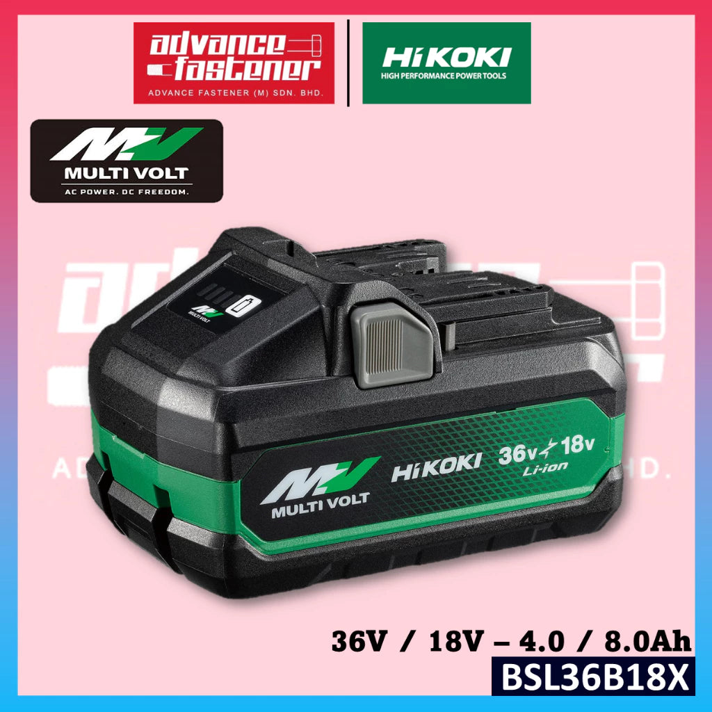 HIKOKI 36V/18V - 2.5/5.0Ah / 4.0/8.0Ah Battery BSL36A18X / BSL36B18X UC18YSL3 Rapid Charger UC18YSLT Multi Port Charger