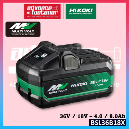 HIKOKI 36V/18V - 2.5/5.0Ah / 4.0/8.0Ah Battery BSL36A18X / BSL36B18X UC18YSL3 Rapid Charger UC18YSLT Multi Port Charger