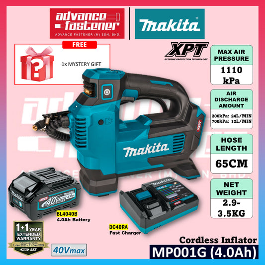 Makita MP001 / MP001GZ 40Vmax Cordless Inflator