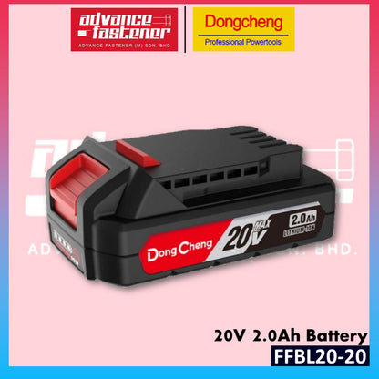Dongcheng Original 20V Li-ion Battery & Charger Set | 2.0Ah 4.0Ah 5.0Ah 6.0Ah | FFBL20-20 / 40 / 50 / 60