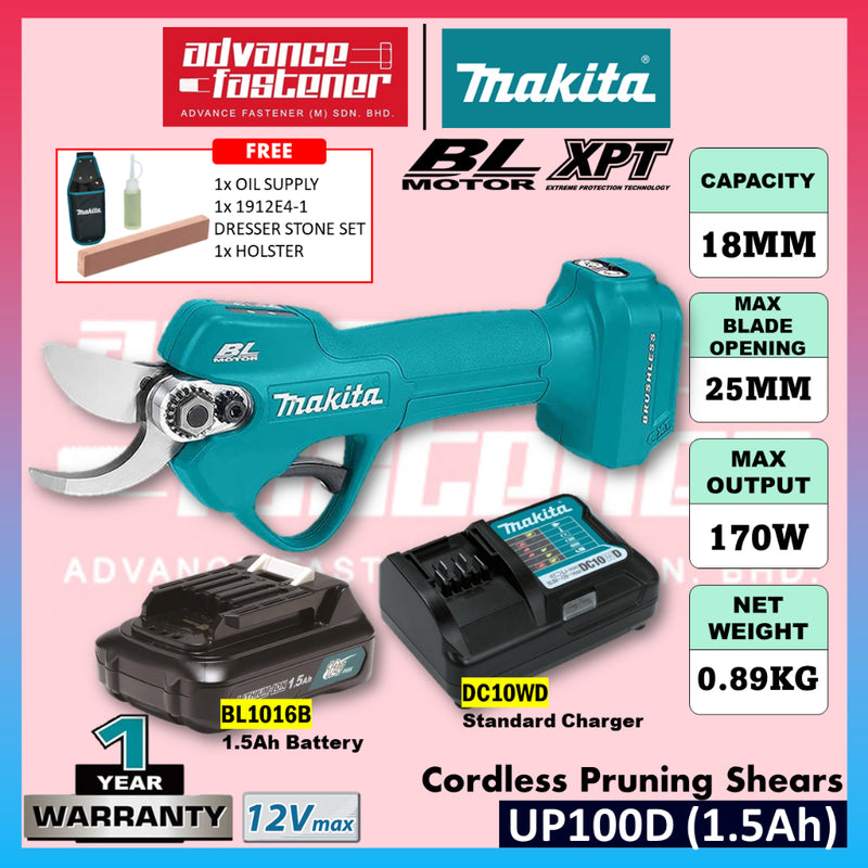 Makita UP100D / UP100DZ 12Vmax Cordless Pruning Shears