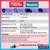 Makita UC022 / UC022GZ 40Vmax Cordless Chain Saw 350MM (14