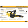 DeWalt DCM565N-B1 20V Max XR Cordless Chainsaw 255MM (10”)