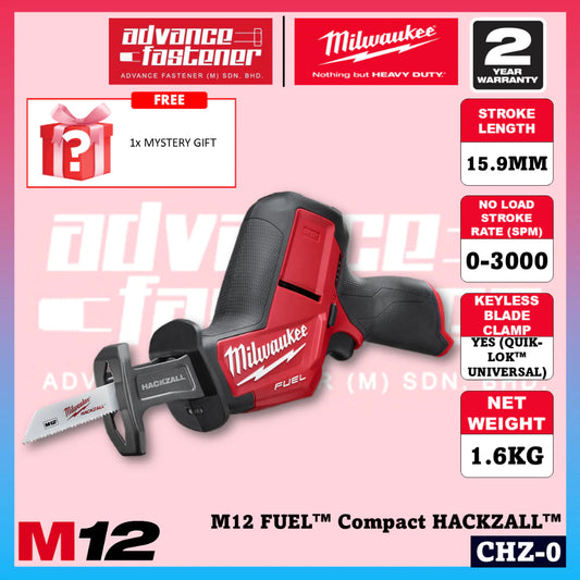 Milwaukee CHZ-402C / CHZ-0 M12 FUEL™ Compact HACKZALL™