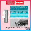 HILTI HKD Drop-in Anchor / Flush Anchor (Metric) M6 x25 / M10 x 25 / M10 x 30 / M10 x 40 / M12 x 50