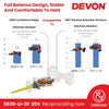 DEVON 5830-Li-20 / 5830-Li-20Z 20V Brushless Cordless Reciprocating Saw 25.4MM
