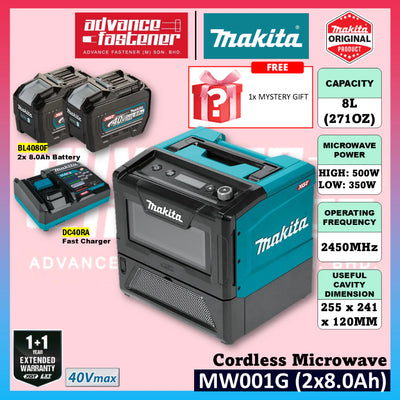 MAKITA MW001 / MW001GZ 40Vmax XGT Cordless Microwave
