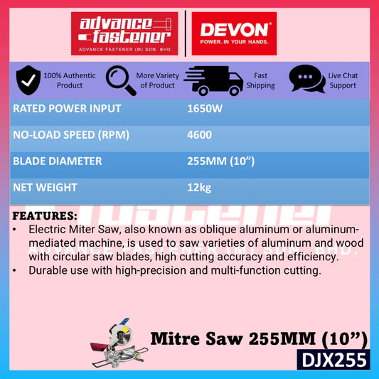 DONG CHENG DJX255 Mitre Saw 255MM (10")