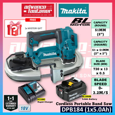 Makita DPB184 / DPB184Z 18V Cordless Portable Band Saw