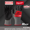 Milwaukee 48-22-8980 / 48-22-8981 Impact Cut Level 5 Nitrile Gloves ( Size : S / M )