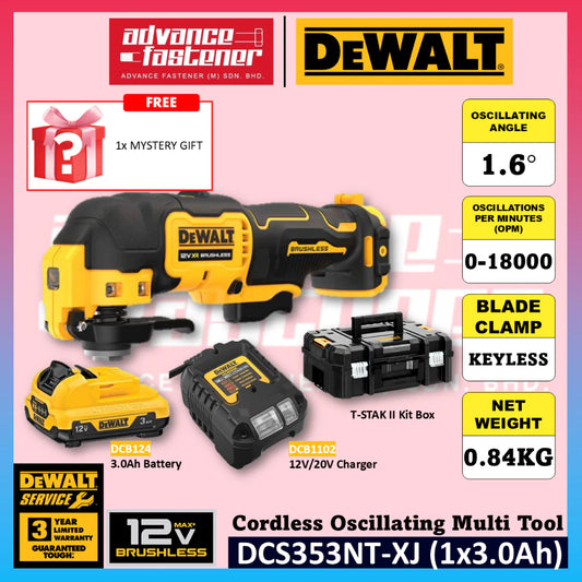 DeWalt DCS353NT-XJ 12V Cordless Oscillating Multi Tool