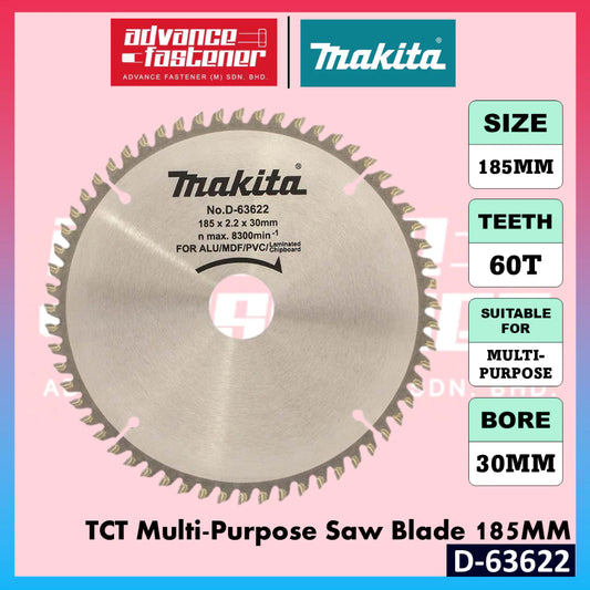 Makita D-63622 TCT Multi-Purpose Saw Blade 185MM