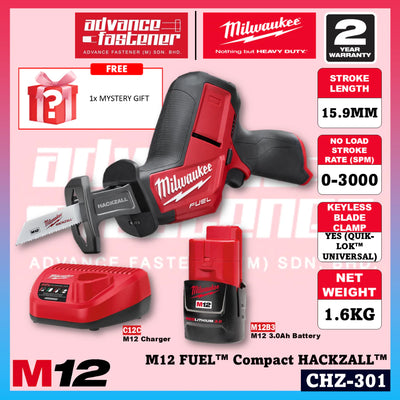 Milwaukee CHZ-402C / CHZ-0 M12 FUEL™ Compact HACKZALL™