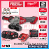 Milwaukee FSAG100XB-501B / FSAG100XB-0X0 M18 FUEL™ GEN II Braking Angle Grinder with Slide Switch 100MM (4