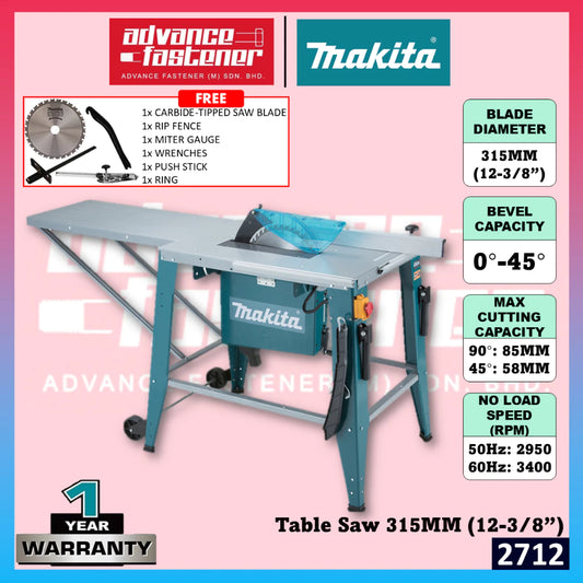 Makita 2712 Corded Table Saw 315MM (12-3/8")