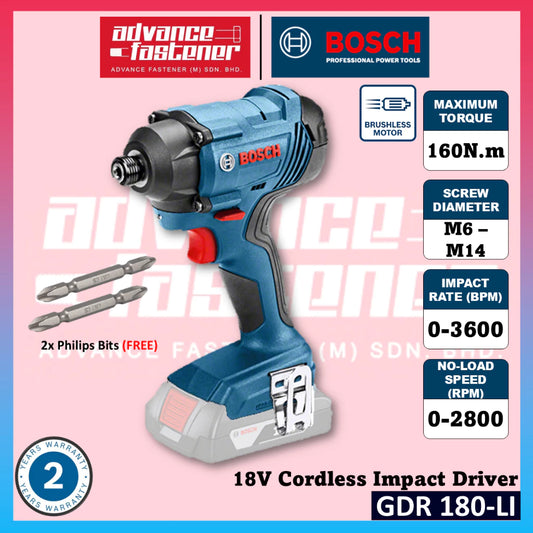 BOSCH GDR 180-LI 18V Professional Cordless Impact Driver