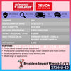 DEVON 5758-Li-20 / 5758-Li-20Z 20V Brushless Cordless Impact Wrench (3/4”)