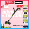WORX WD163 20V Cordless Brushless Grass Trimmer