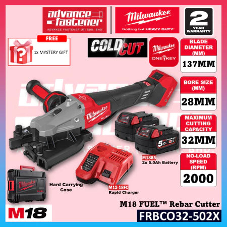 Milwaukee FRBCO32-0X0 M18 FUEL™ Rebar Cutter ( ONE-KEY™ ) ( Cold Cut )