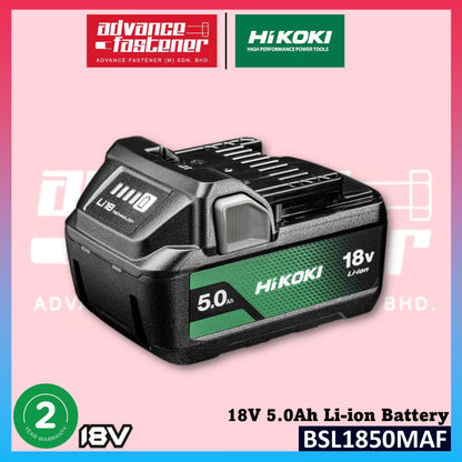 HiKOKI UC18YFSL J5Z BSL1850MAF 18V 5.0Ah Li-ion Battery & UC18YFSL 14.4V/18V Charger Starter Pack