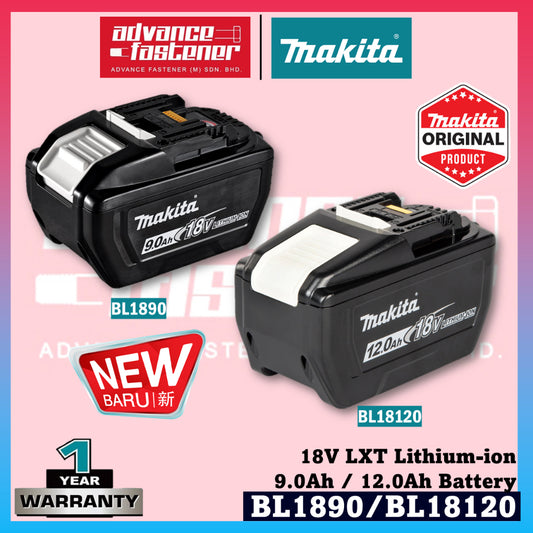 MAKITA BL1890 / BL18120 18V LITHIUM-ION / Li-ion 9.0AH / 12.0AH Battery