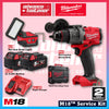 Milwaukee M18 FUEL™ CHIP & GRIND KIT - FHX Rotary Hammer FID3 Impact Driver FPD3 Driver Drill FSAG100XB Braking Grinder