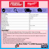 Milwaukee M18™ Air-Con Maintenance Kit ( FVP5 M18 FUEL™ 5 CFM Vacuum Pump + BBL M18™ Compact Blower