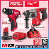 Milwaukee M12 ULTRA GO Brushless Combo Set / BLPDRC M12 Percussion Drill / BLIDRC M12 Impact Driver