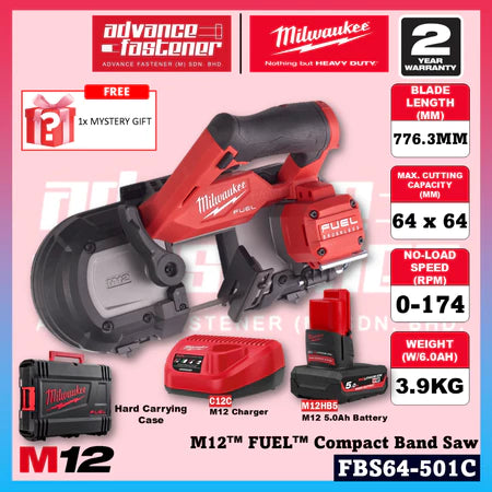 Milwaukee FBS64-601C / FBS64-0C M12™ FUEL™ Compact Band Saw