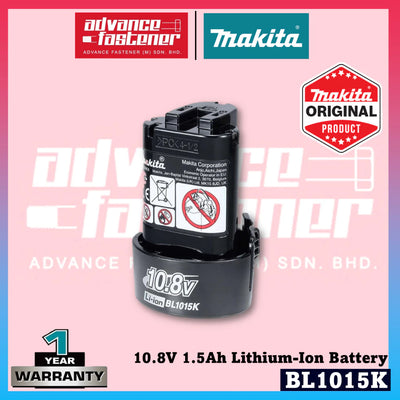 MAKITA BL1015K 10.8V 1.5Ah Battery & DC10WA 10.8V / 7.2V Standard Charger