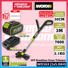 WORX WD163 20V Cordless Brushless Grass Trimmer