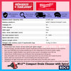 Milwaukee BDC6-202C / BDC6-0C M12™ Compact Drain Cleaner w/ Spiral Diameter 6MM