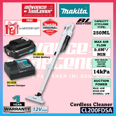 MAKITA CL200FDSA / CL200FDZ 12Vmax Cordless Cleaner